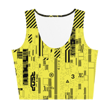 PHYSIO YL SPORT CROP TOP-SPORT CROP TOP-__label:NEW, BIODUSTRIAL, SPORT-CROP-TOP, YELLOWJACKET-Dustrial