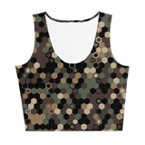 HEX CAMO SPORT CROP TOP-Dustrial
