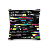 VHS NO SIGNAL CHROMA PILLOW