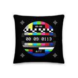 VHS NO SIGNAL CHROMA PILLOW