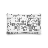 ASCII XERO THROW PILLOW