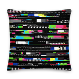 VHS NO SIGNAL CHROMA PILLOW
