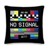 VHS NO SIGNAL CHROMA PILLOW