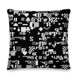 ASCII XERO THROW PILLOW