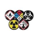 BIODUSTRIAL BUTTON SET-BUTTON SET-__label:NEW, BIODUSTRIAL, BUTTON SET, cyberpunk, PIN SET-Dustrial