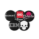 ELECTRONIC DEATH BUTTON SET-BUTTON SET-__label:NEW, BUTTON SET, cyber crime, cybercrime, cyberpunk-Dustrial