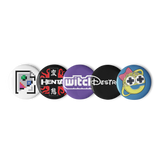 MALL GOTH 001 BUTTON SET-BUTTON SET-__label:NEW, BUTTON SET, cyberpunk, MALL GOTH-Dustrial