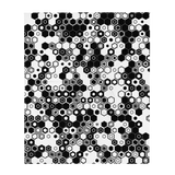 HEX QUAD MONO THROW BLANKET