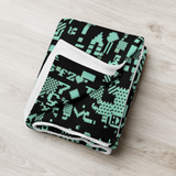 ASCII TERMINAL THROW BLANKET