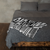 MACPAINT MONO THROW BLANKET