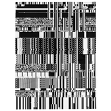 MACPAINT MONO THROW BLANKET