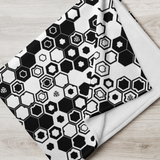 HEX QUAD MONO THROW BLANKET