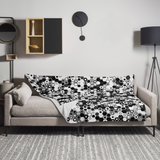 HEX QUAD MONO THROW BLANKET