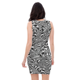 EXO MONO BODYCON DRESS-BODYCON-__label:NEW, BODYCON, EXO, Festival Fashion-Dustrial
