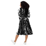 PRIMORDIAL VOID MIDI DRESS-MIDI DRESS-__label:NEW, cosmosys, Festival Fashion, MIDI DRESS, mono-Dustrial