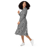 VERTIGO CIRC MIDI DRESS-MIDI DRESS-__label:NEW, MIDI DRESS, MONO, NEW-Dustrial