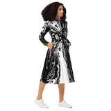 PRIMORDIAL VOID MIDI DRESS-MIDI DRESS-__label:NEW, cosmosys, Festival Fashion, MIDI DRESS, mono-Dustrial