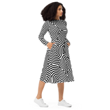 VERTIGO CIRC MIDI DRESS-MIDI DRESS-__label:NEW, MIDI DRESS, MONO, NEW-Dustrial
