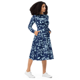 ASCII AZURE MIDI DRESS-MIDI DRESS-__label:NEW, cyber crime, cybercrime, cyberpunk, hacker, MIDI DRESS-Dustrial
