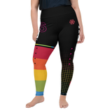 VHS SORRY PLUS SIZE LEGGINGS-PLUS SIZE LEGGINGS-leggings-ps-prf, PLUS-SIZE-LEGGINGS-Dustrial