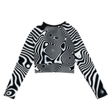 GRAVITON ECO LONG SLEEVE CROP TOP-ECO LS CROP TOP-__label:NEW, cosmosys, ECO, ECO LS CROP TOP, Festival Fashion, green, recycled fashion, Sale2K19-Dustrial