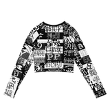 CAPTCHA ECO LONG SLEEVE CROP TOP-ECO LS CROP TOP-__label:NEW, cyber crime, cybercrime, cyberpunk, ECO LS CROP TOP, hacker, Sale2K19-Dustrial