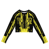 CMD & CTRL YELLOWJACKET ECO LONG SLEEVE CROP TOP-ECO LS CROP TOP-__label:NEW, ECO LS CROP TOP, MECH, Sale2K19-Dustrial