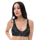 MECH I MONO ECO PADDED BIKINI TOP-ECO BIKINI TOP-BIKINI TOP REC P PRF, ECO-BIKINI-TOP, green, MECH, mono, recycled fashion-Dustrial