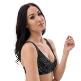 MECH I MONO ECO PADDED BIKINI TOP-ECO BIKINI TOP-BIKINI TOP REC P PRF, ECO-BIKINI-TOP, green, MECH, mono, recycled fashion-Dustrial