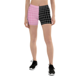 LOW-POLY BLACK PINK SHORTS-SHORTS-cyber crime, cybercrime, Festival Fashion, hacker, SHORTS, SHORTS-AO-PRF-Dustrial