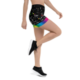 VHS RETROGRADE SHORTS-SHORTS-Festival Fashion, off air, SHORTS, SHORTS-AO-PRF-Dustrial