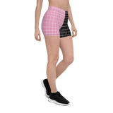 LOW-POLY BLACK PINK SHORTS-SHORTS-cyber crime, cybercrime, Festival Fashion, hacker, SHORTS, SHORTS-AO-PRF-Dustrial