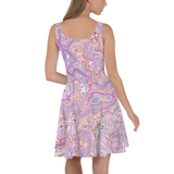 PRIMORDIAL PLUR SKATER DRESS-SKATER DRESS-arch, cosmosys, Festival Fashion, SKATER-DRESS, SKATER-DRESS-PRF-Dustrial