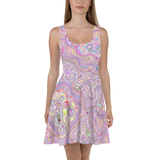 PRIMORDIAL PLUR SKATER DRESS-SKATER DRESS-arch, cosmosys, Festival Fashion, SKATER-DRESS, SKATER-DRESS-PRF-Dustrial