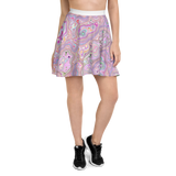 PRIMORDIAL PLUR SKATER SKIRT-SKATER SKIRT-arch, cosmosys, Festival Fashion, SKATER SKIRT PRF, SKATER-SKIRT-Dustrial