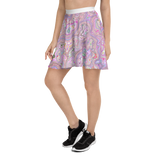 PRIMORDIAL PLUR SKATER SKIRT-SKATER SKIRT-arch, cosmosys, Festival Fashion, SKATER SKIRT PRF, SKATER-SKIRT-Dustrial