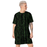 MATRIX TERMINAL AO T-SHIRT DRESS-AO T-SHIRT DRESS-__label:NEW, AO-T-SHIRT-DRESS, cyberpunk, matrix-Dustrial