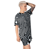 GRAVITON MONO AO T-SHIRT DRESS-AO T-SHIRT DRESS-AO-T-SHIRT-DRESS, cosmosys, Festival Fashion, mono, T-SHIRT-DRESS-PRF-Dustrial
