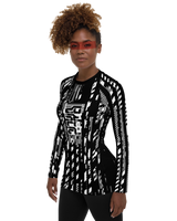 TETRA GEN1 FEMME LONG SLEEVE RASHGUARD-LONG SLEEVE RASHGUARD FEMME-LONG-SLEEVE-RASHGUARD-FEMME, mono, RASHGUARD FEMME PRF, techwear, TETRADUSTRIAL-Dustrial