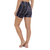 MATRIX BLUE YOGA SHORTS-YOGA SHORTS-__label:NEW, cyberpunk, matrix, YOGA-SHORTS-Dustrial