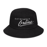 EXTREMELY ONLINE DENIM BUCKET HAT-DENIM BUCKET HAT-__label:NEW, cyber crime, cybercrime, cyberpunk, DENIM BUCKET HAT, hacker, Sale2K19-Dustrial