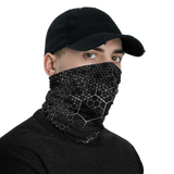 HEX PHASE BLVCK NECK GAITER MASK-NECK GAITER-face mask, Facial Covering, metric, NECK-GAITER, NECK-GAITER-PRF-Dustrial