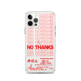 NO THANKS IPHONE CASE-IPHONE CASE-goth, MALL GOTH-Dustrial