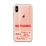 NO THANKS IPHONE CASE-IPHONE CASE-goth, MALL GOTH-Dustrial