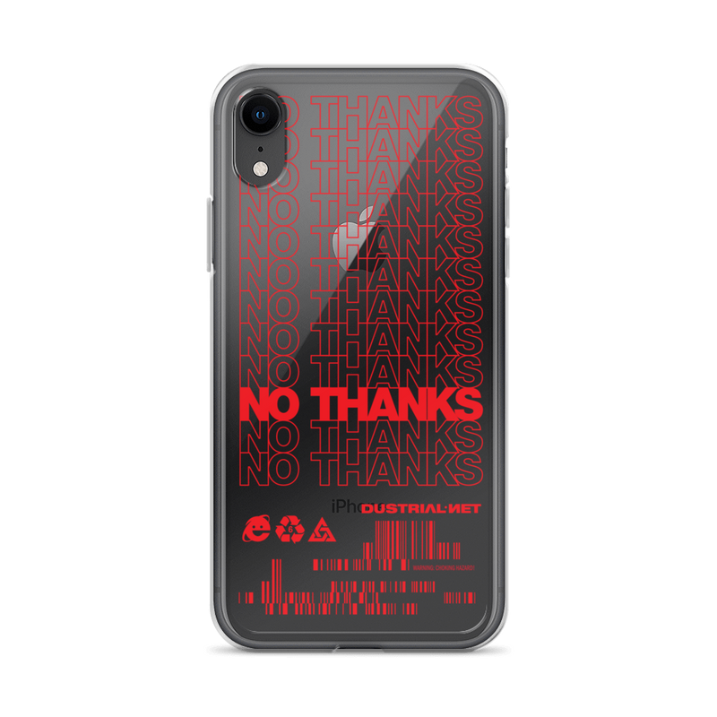 NO THANKS IPHONE CASE-IPHONE CASE-goth, MALL GOTH-Dustrial