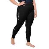 CMD & CTRL SOLID BLVCK PS LEGGINGS-PLUS SIZE LEGGINGS-leggings-ps-prf, MECH, PLUS-SIZE-LEGGINGS-Dustrial