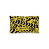 DANGER PILLOW-SQUARE PILLOW-cyber crime, cybercrime, hacker, PILLOW-Dustrial