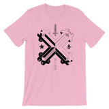 DOUBLE DOUBLE CROSS CROSS GRAPHIC TEE-GRAPHIC TEE-bc-uni-tshirt, GRAPHIC-TEE, nothingsacred-Dustrial