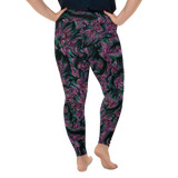 POISON IVY PS LEGGINGS-PLUS SIZE LEGGINGS-goth, leggings-ps-prf, MALL GOTH, PLUS-SIZE-LEGGINGS-Dustrial