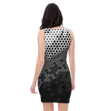 HEX GEN MONO BODYCON DRESS-BODYCON-BODYCON, BODYCON-PRF, mono-Dustrial